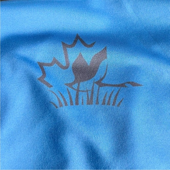 ROLO GOLF Blue Canadiana Print Polo Shirt Size XL - Picture 4 of 6